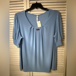 NY‎ Collection Blue Women's Top Size 2X